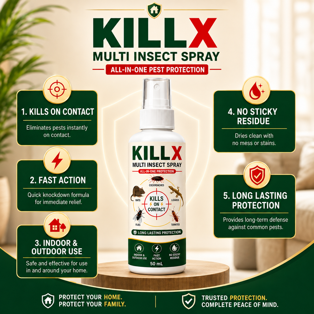 ✨HOT SELL 60% Off TODAY✨LIMITED OFFER 🔥KILLX Multi Insect Spray Buy 1 Get 2 Free