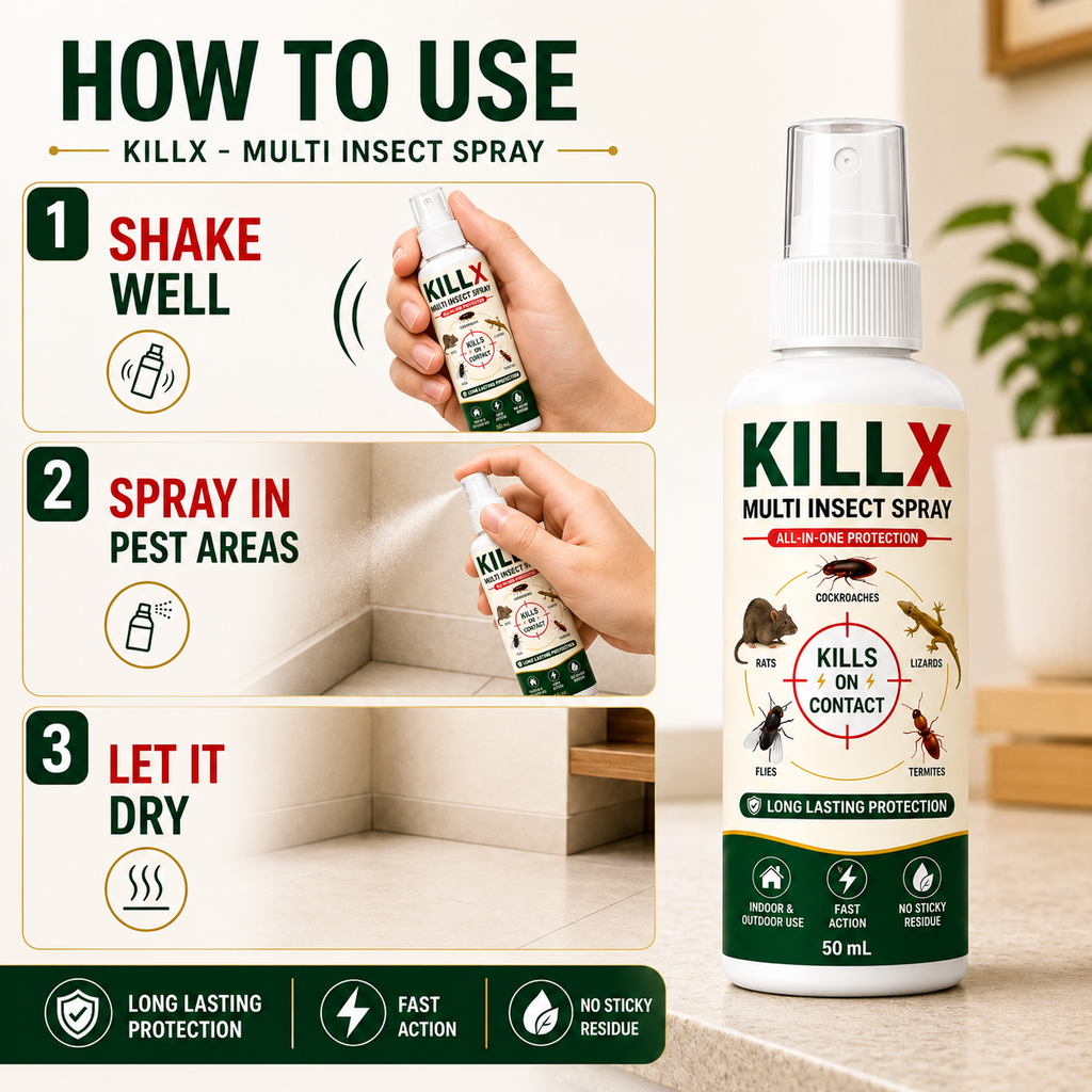 ✨HOT SELL 60% Off TODAY✨LIMITED OFFER 🔥KILLX Multi Insect Spray Buy 1 Get 2 Free