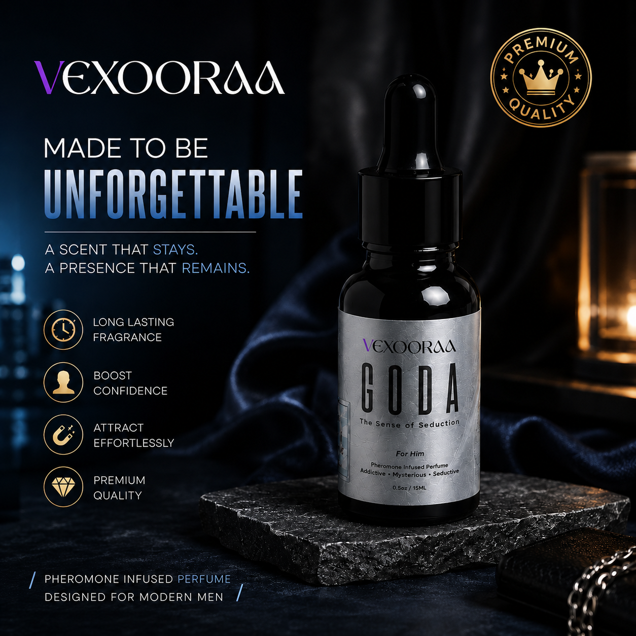 🥰HOT SALE 50% OFF🥰 Long Lasting Seduction Fragrance | Confidence Booster | Premium Attraction Perfume | (Pack of 2)