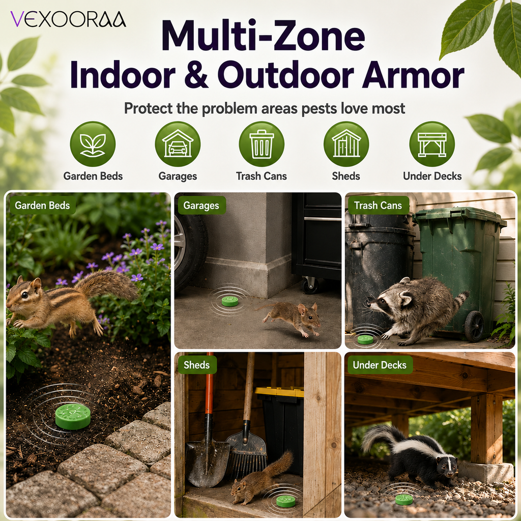 🌿🛡️ VEXOORAA All-in-One Pest Repellent Tablets | Pack Of 2 | Repels Snakes, Rats, Cockroaches, Lizards & Insects | Plant-Based | 30 Days Protection | Safe for Home & Family | Pack of 24