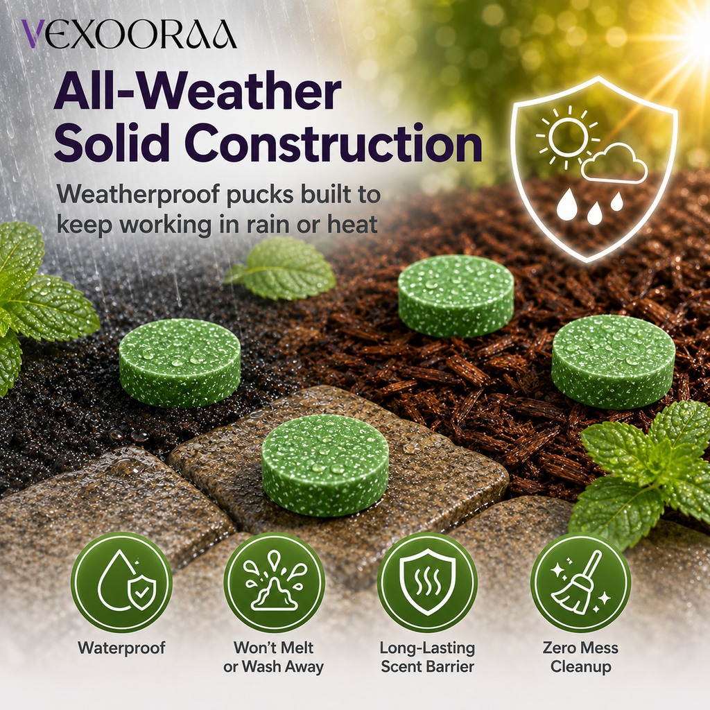 🌿🛡️ VEXOORAA All-in-One Pest Repellent Tablets | Pack Of 2 | Repels Snakes, Rats, Cockroaches, Lizards & Insects | Plant-Based | 30 Days Protection | Safe for Home & Family | Pack of 24