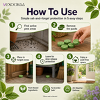 🌿🛡️ VEXOORAA All-in-One Pest Repellent Tablets | Pack Of 2 | Repels Snakes, Rats, Cockroaches, Lizards & Insects | Plant-Based | 30 Days Protection | Safe for Home & Family | Pack of 24