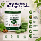 🌿🛡️ VEXOORAA All-in-One Pest Repellent Tablets | Pack Of 2 | Repels Snakes, Rats, Cockroaches, Lizards & Insects | Plant-Based | 30 Days Protection | Safe for Home & Family | Pack of 24