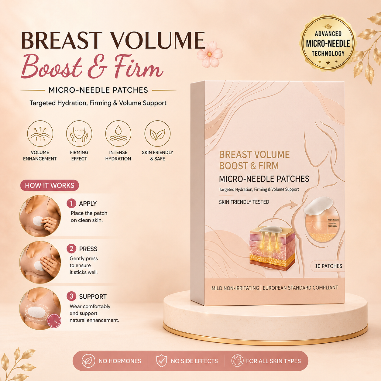 ✨HOT SELL 50% Off TODAY✨LIMITED OFFER 🔥Breast Enhance Microneedle Patch